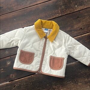 Old Navy Cream and Brown Kids Jacket